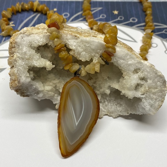 Carnelian Chip Necklace - Picture 1 of 4